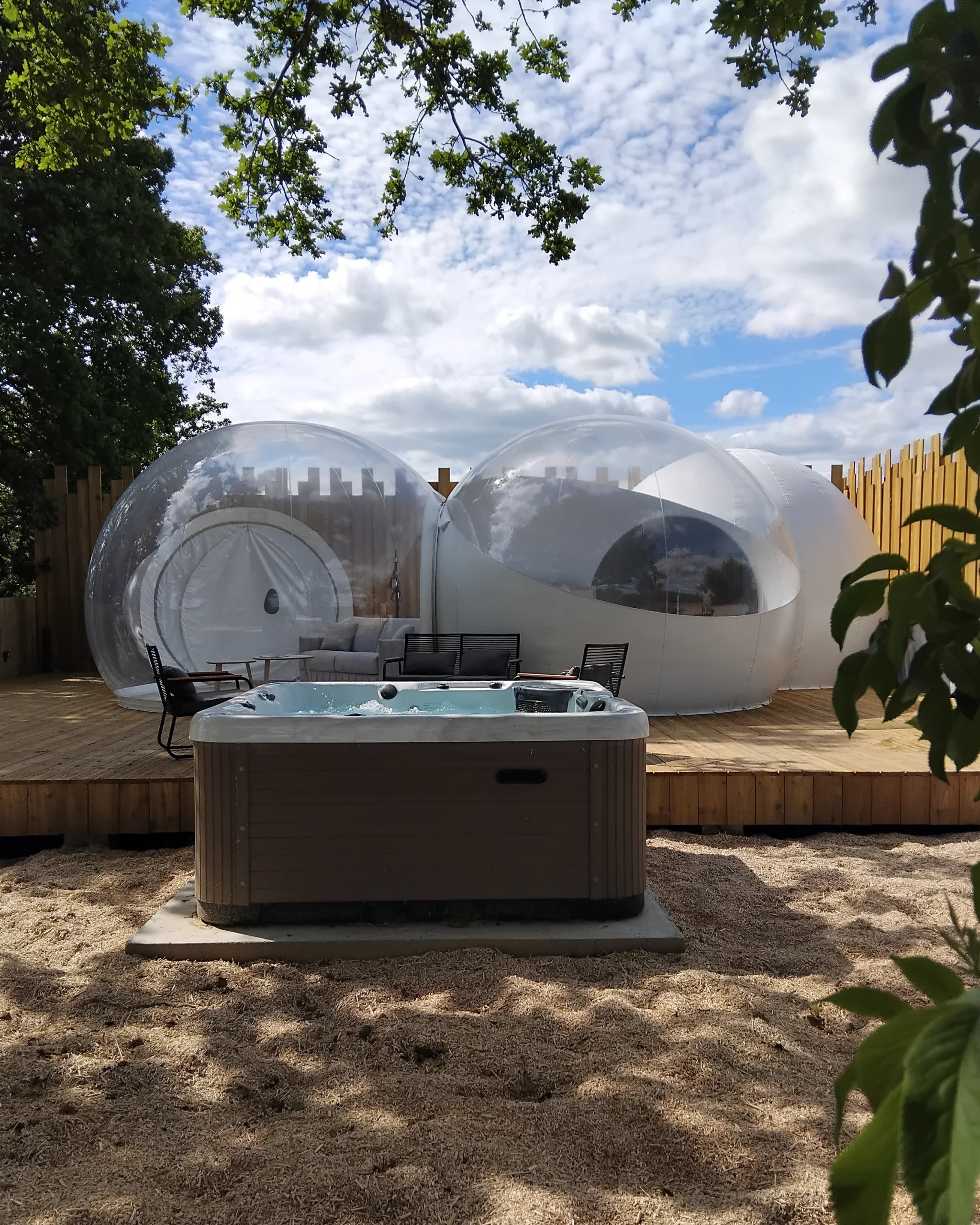 Bulle insolite avec spa dans le Perche en Normandie